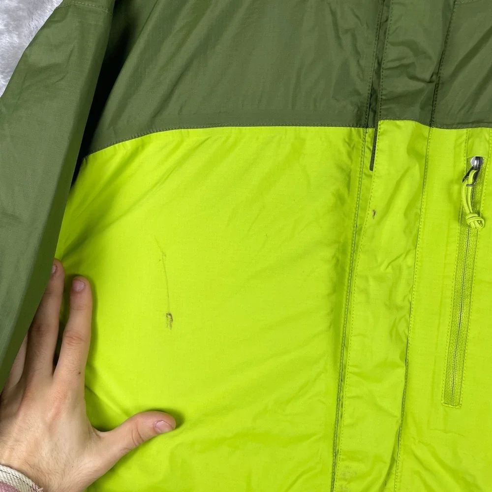 The North Face Rain Jacket Men XXL Green DryVent Hooded NF0A2SXN